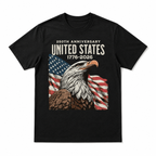 USA 250th Anniversary Flag Patriotic 4th of July Independence T-Shirt