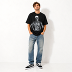 Skeleton Anatomy Graphic T-Shirt Men’s Gothic Horror Streetwear Tee