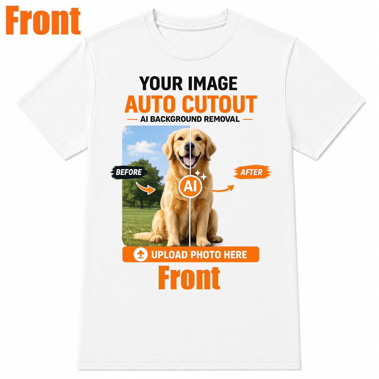 AI Background Remove Custom T-Shirt – Design Your Own Personalized Shirt