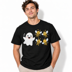 Boo Bees Funny Ghost Bee Rebus Wordplay Graphic Men's T-Shirt