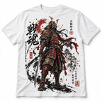 Samurai Warrior Japanese Bushido Katana Ink Art Graphic Men's T-Shirt