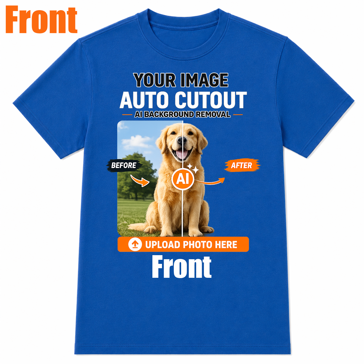 AI Background Remove Custom T-Shirt – Design Your Own Personalized Shirt