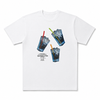 Funny Iced Drink Graphic T Shirt Summer Beverage Streetwear Men's Tee
