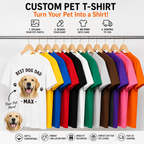 Custom Pet T-Shirt – Personalized Dog & Cat Photo Shirt