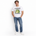My Tummy Hurts Mad at the Government Funny Frog Men's Graphic T-Shirt