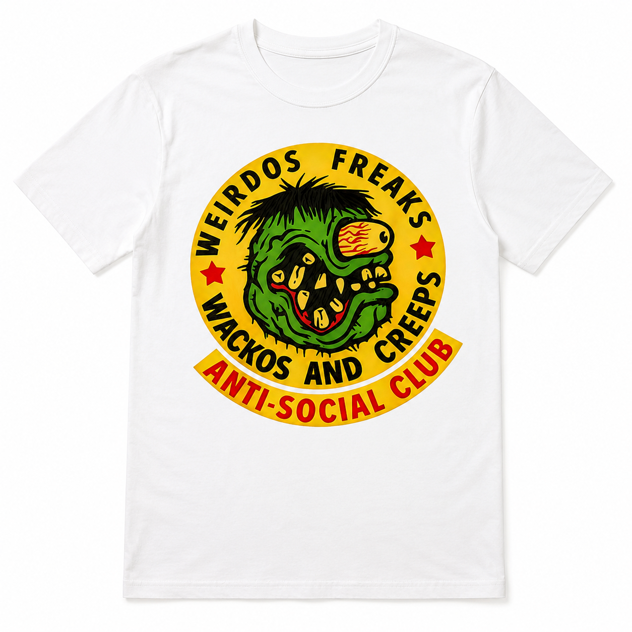 Weird Monster Graphic T-Shirt Vintage Horror Punk Streetwear Tee