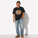 Pumpkin Books Fall Reading Halloween Book Lover Graphic Men's T-Shirt