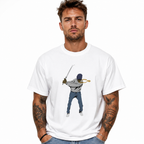 Minimalist Golfer Swing Graphic T-Shirt Golf Player Sports Tee for Men