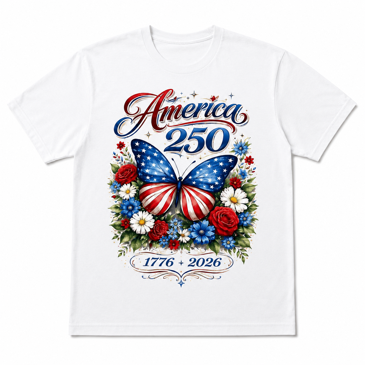 USA Patriotic Freedom 250th Anniversary 4th of July Independence T-Shirt