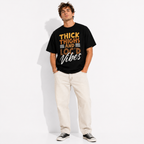 Thick Thighs and Loc'd Vibes Graphic T-Shirt for Men