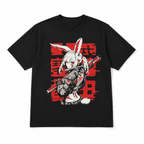 Cyberpunk Bunny Girl Anime Graphic T-Shirt Harajuku Techwear Streetwear Tee