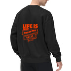 Round neck hot stamping hoodie - back 280g