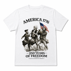 USA 250th Anniversary We The People Patriotic Men's T-Shirt 1776-2026