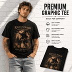 Raven's Magic Apothecary Witch Crow Gothic Halloween Graphic Men's T-Shirt