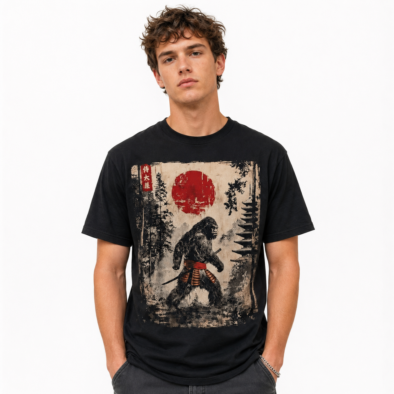 Vintage Japanese Ukiyo-e Art T-Shirt Retro Streetwear Graphic Tee