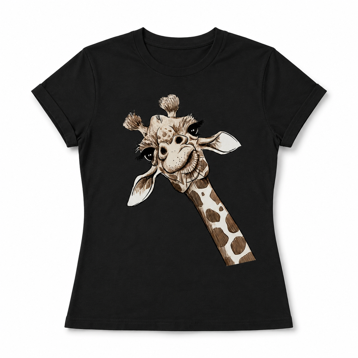 Women Geometric Pattern Graphic T-Shirt Trendy Casual Crew Neck Tee Top