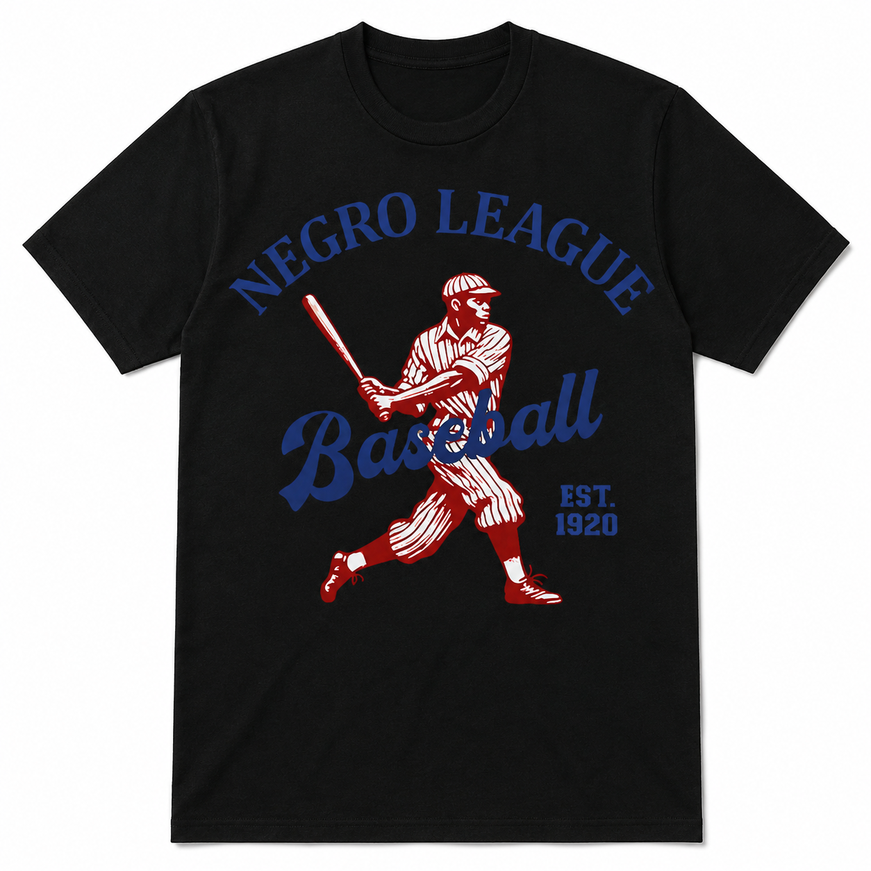 Vintage Black Baseball History Graphic T-Shirt Men’s Retro Sports Tee