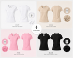 Women’s Classic Solid Color T-Shirt – Casual Slim Fit Crew Neck Short Sleeve Basic Tee