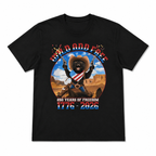 Patriotic Black Cat USA 250th Anniversary 1776-2026 Freedom Men's T-Shirt