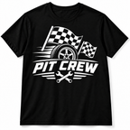 Pit Crew Racing Checkered Flags Motorsport Men's Graphic T-Shirt