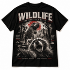 Raccoon Selfie T-Rex Dinosaur Forest Funny Meme Men's T-Shirt