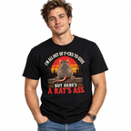 I'm All Out of F*cks to Give Funny Rat Humor Graphic Men's T-Shirt