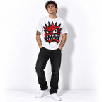 Angry Red Monster Graffiti Street Art Men's Graphic T-Shirt