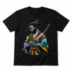 Samurai Warrior Katana Graphic T-Shirt Japanese Anime Style Tee