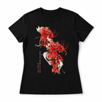 Women's Spider Lily Japanese Aesthetic Graphic T-Shirt Pastel Goth Tee