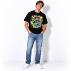 Say Perhaps to Drugs Retro Rainbow Funny Men's Graphic T-Shirt
