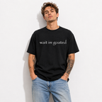 Men's Wait I'm Goated Graphic T-Shirt Funny Minimalist Casual Tee