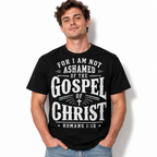 Not Ashamed of the Gospel Romans 1:16 Christian Faith Men's T-Shirt