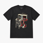Short Sleeve Men's Fashion Street Style Casual Trendy Graphic T-Shirt with Retro