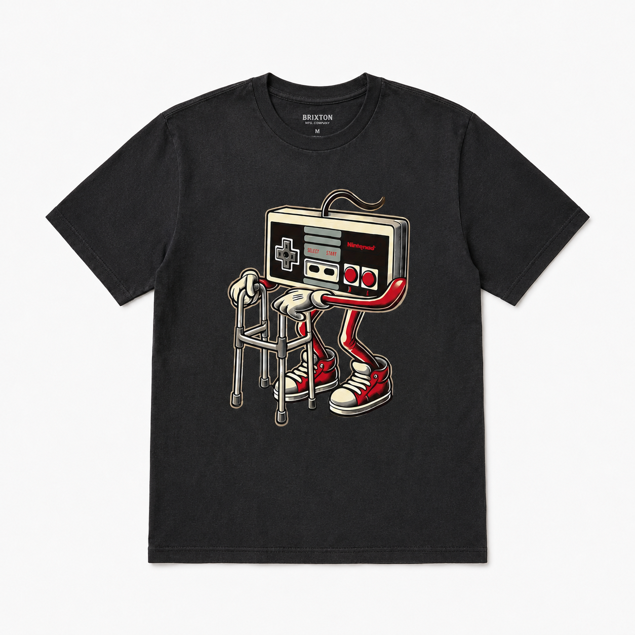 Short Sleeve Men's Fashion Street Style Casual Trendy Graphic T-Shirt with Retro
