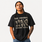 Retro Native American Chief Graphic T-Shirt Vintage Tribal Warrior Head Tee
