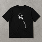 Colorful Dripping Headphones DJ Music Lover Graphic T-Shirt Streetwear Tee