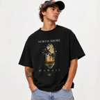 Men's Essential! Short-Sleeve T-Shirt with North Shore Hawaii Elements, Surfboar