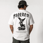 Freedom Angel Graphic T-Shirt Men Christian Isaiah 41:10 Faith Tee