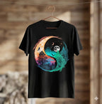 Women Yin Yang Tree Of Life Graphic T-Shirt Spiritual Casual Crew Neck Tee Top