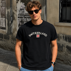 Switzerland Alps Mountain Graphic Vintag T-Shirt Swiss Flag Travel Adventure Tee