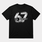 Six Seven 67 Number Graphic T-Shirt Vintage Streetwear Unisex Tee