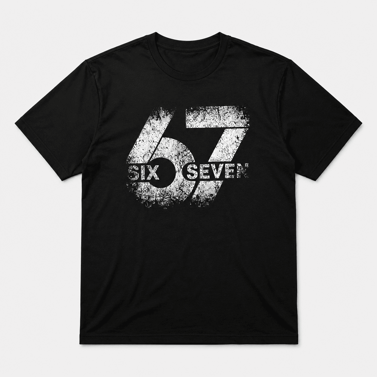 Six Seven 67 Number Graphic T-Shirt Vintage Streetwear Unisex Tee