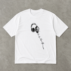 Colorful Dripping Headphones DJ Music Lover Graphic T-Shirt Streetwear Tee