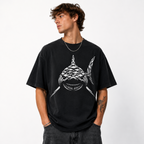 Shark Graphic T-Shirt Fierce Predator Ocean Design Unisex Casual Tee