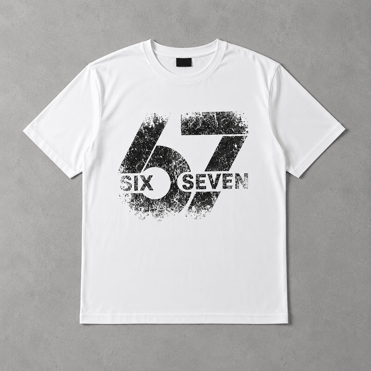 Six Seven 67 Number Graphic T-Shirt Vintage Streetwear Unisex Tee