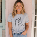 Women's Cat Paw Graphic T-Shirt Cute Pet Lover Casual Crew Neck Short Sleeve Tee