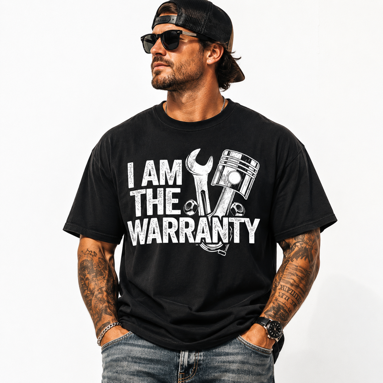 Funny Mechanic Shirt I Am The Warranty Auto Repair Mens Graphic Tee
