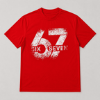 Six Seven 67 Number Graphic T-Shirt Vintage Streetwear Unisex Tee