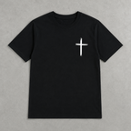 Christian Cross T-Shirt Men's Faith Religious Graphic Casual Tee Top