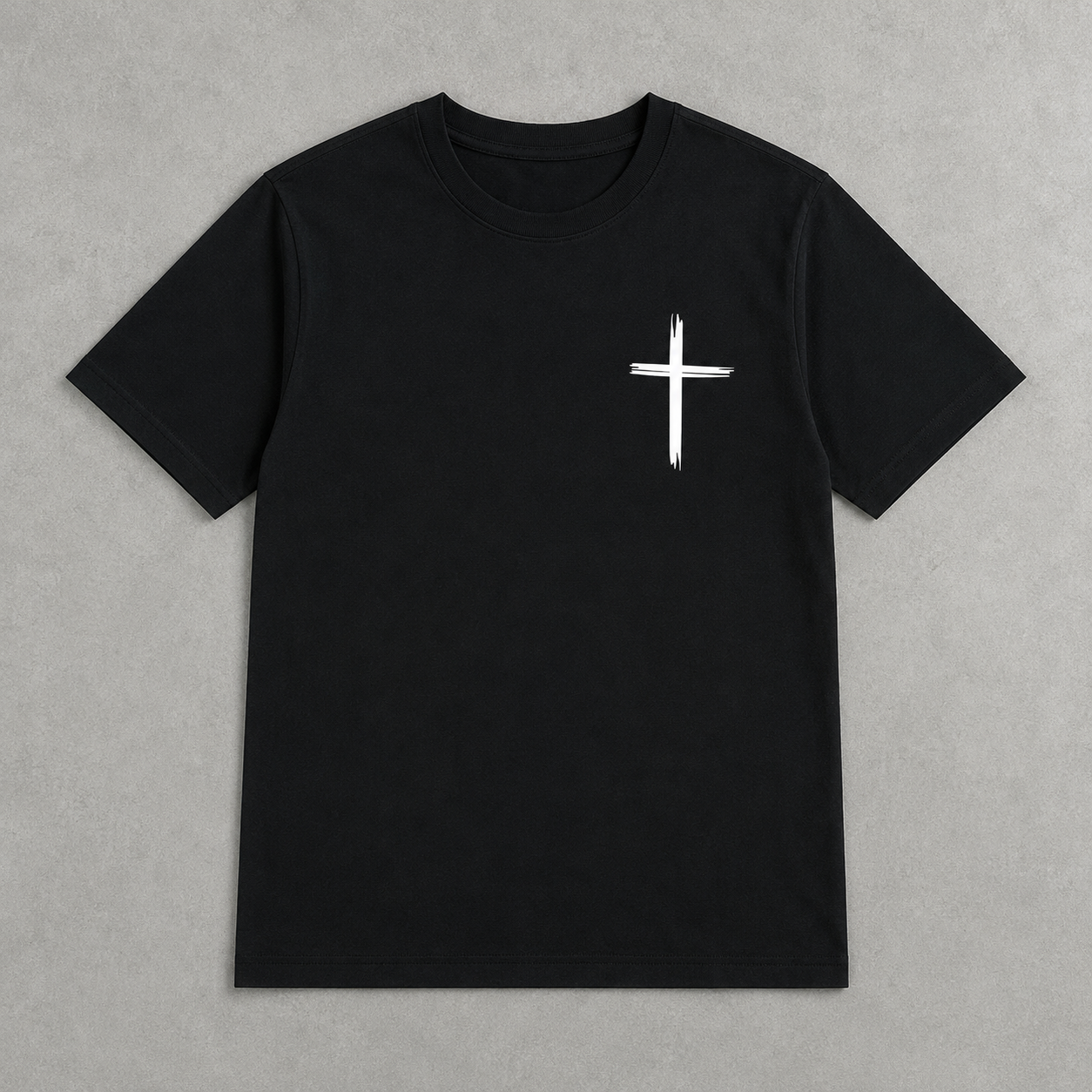 Christian Cross T-Shirt Men's Faith Religious Graphic Casual Tee Top